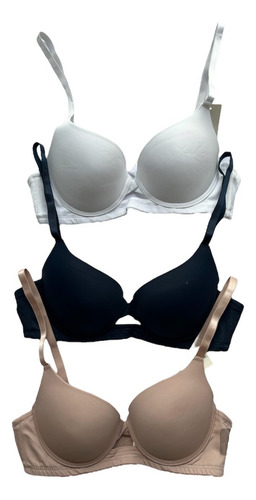 Paquete De 3 Full Cup Push Up Bra