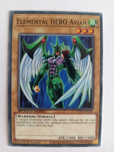 Elemental Hero Avian - Common    Sgx2