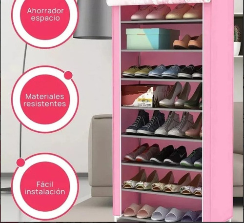 Zapatera Organizador Zapatos Rack Closet 7 Niveles 21 Pares