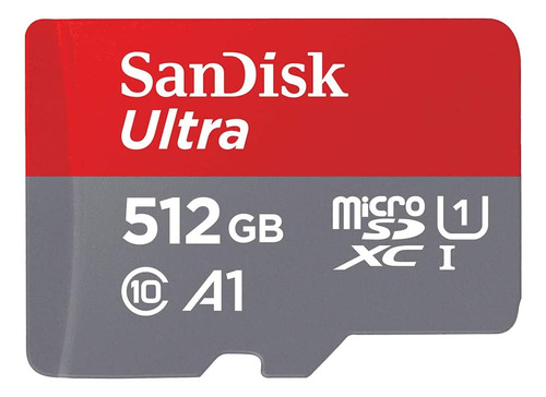 Cartão Memória Micro Sd Sandisk 512gb Microsd Ultra 150mbs