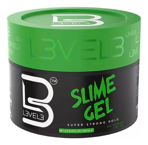 Level 3 Slime Gel Fijador Fuerte Nivel 3 Brillo 250 Ml