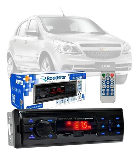 Aparelho Radio Mp3 Fm Usb Bluetooth Roadstar Gm Agile