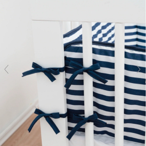 Set 4 Piezas Edredón Bumper Ultrasoft Azul Cuna Baby Inc Color Bicolor