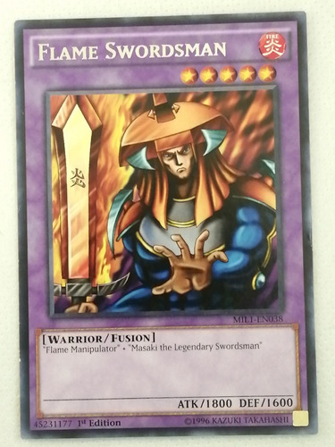 Flame Swordsman Rare Yugioh