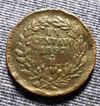 Comprar Moneda Un Centavo 1897, República Mexicana. En Cobre.