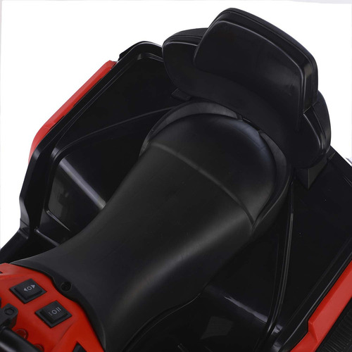 Cuadrimoto Big Quad 1288 Con Carro Roja Color Rojo