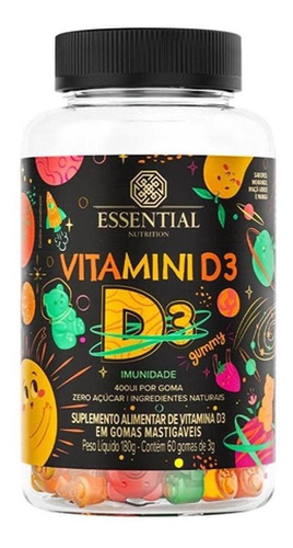 Vitamini D Pote 180g/60un Essential