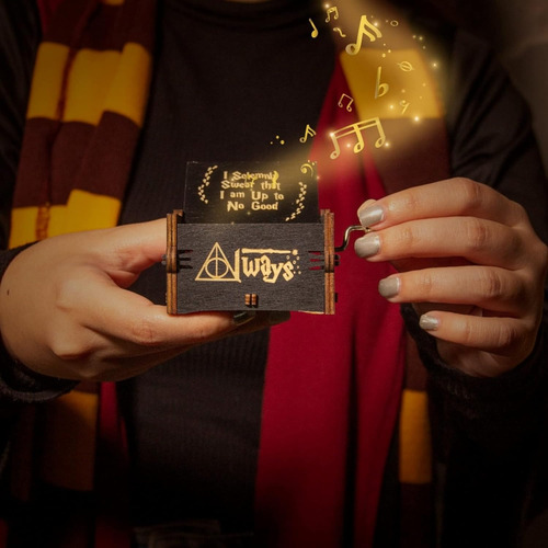 Caja Musical Harry Potter Collar + Pulsera Snitch