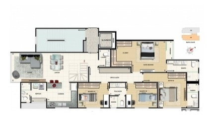 Imagem 20 de 25 de Apartamento Com 4 Quartos Para Comprar No Cidade Nova Em Belo Horizonte/mg - 15559
