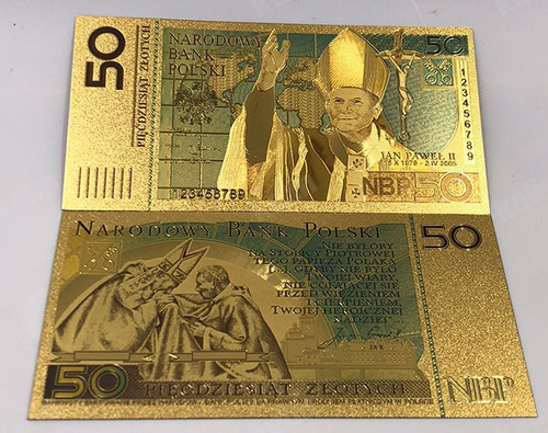 Billete A Conmemorativo Juan Pablo Ii - Laminado (Usado)