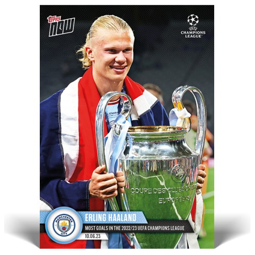 Erling Haaland Topps Now # 123 Nueva Excelente Estado