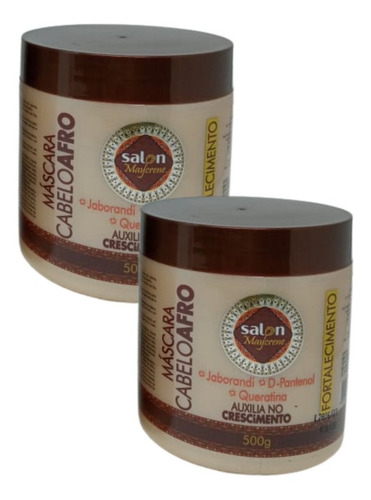 Kit Tratamento Cabelos Afro Salon Maycrene 6x500ml
