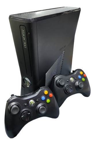 Xbox 360 Con Rgh Con 2 Controles Dd 1tb 230 Ju3gos Negro (Usado)