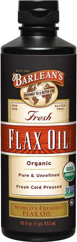 Barlean's Aceite De Linaza Flax Oil Orgánico 473ml