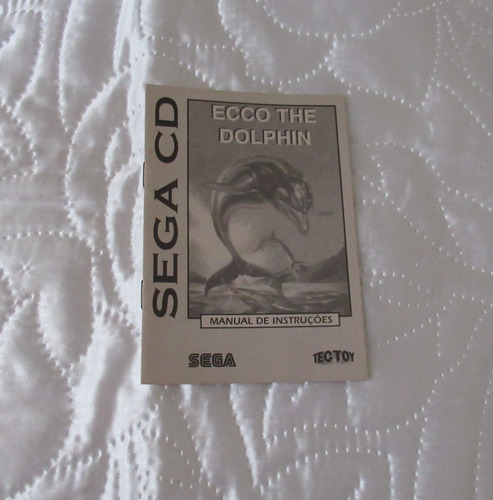 Manual Ecco The Dolphin Sega Cd-tectoy Original Frete Grátis