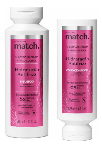  Match Hidratação Antifriz Shampoo + Condicionador Boticário