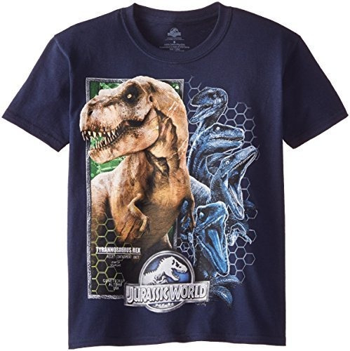 Manga Corta De La Camiseta De Jurassic World Boys'.