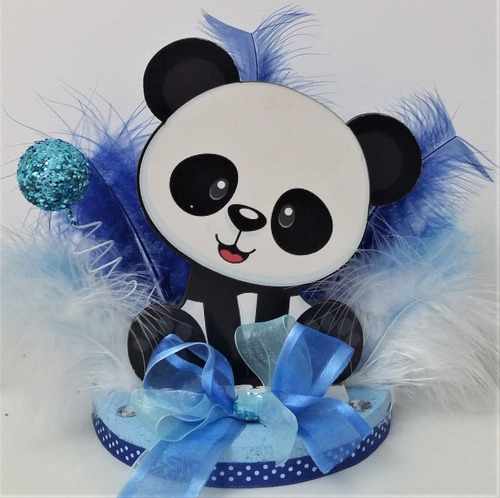 Adorno Para Torta Oso Panda En Fibrofacil