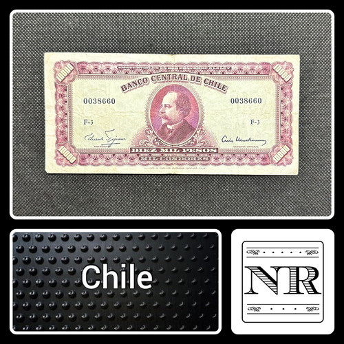 Chile - 10000 Pesos- Año 1959 - P #118 - Figueroa Mackenna