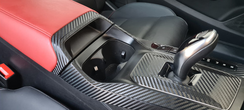 Kit Completo Sticker Puertas Y Panel Central Mg Gt 2022 2023 Color Fibra De Carbono