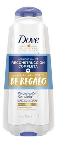  Shampoo Dove Reconstrucción Completa + Acondicionador