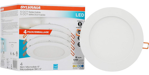 Sylvania Led 6  Slim Microdisk Downlight Caja De Conexi...