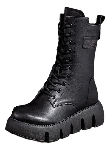 Bota Negra Dama Botas Para Mujer Casuales Moda Zapatos Mujer