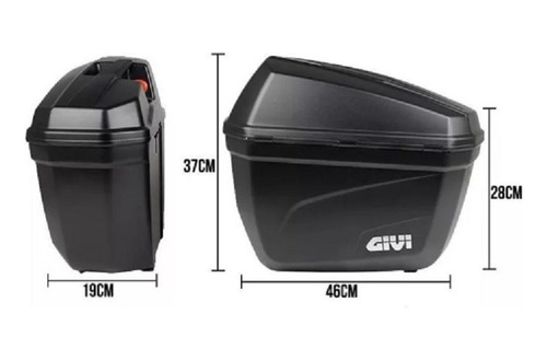 Combo Bau Givi E22n+suporte Scam Spto293 Kawasaki Versys 650