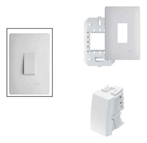 Conj. Interruptor Simples Vertical 4x2 16a Fame