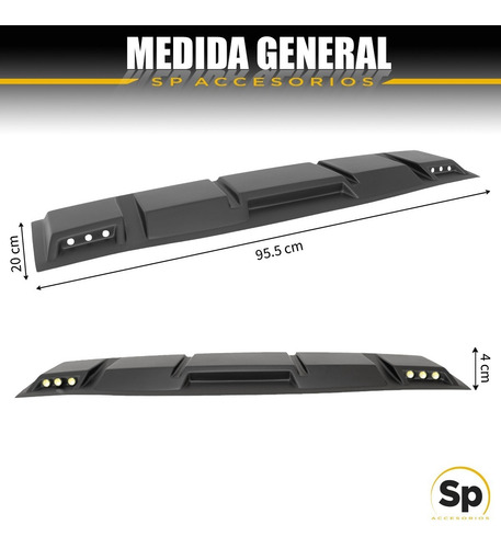 Imagen 3 de 10 de Diadema Moldura Barra Techo Led Nissan Np300 Frontier 2016