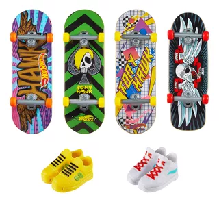 Hot Wheels Paquete De Patinetas Hw Half Pipe Pack Con Tenis