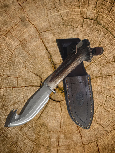 Imagen 2 de 8 de Cuchillo Viper 110mm Ciervo C/funda Marca Muela