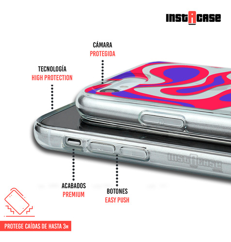 Funda Para iPhone Para Mujer Curvas Rojas Con Tu Nombre