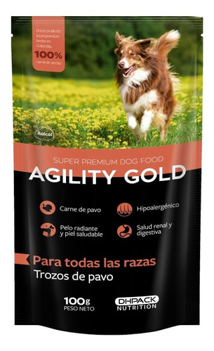 Agility Gold Alimento Perro Agility Gold Trozos De Pavo 100g