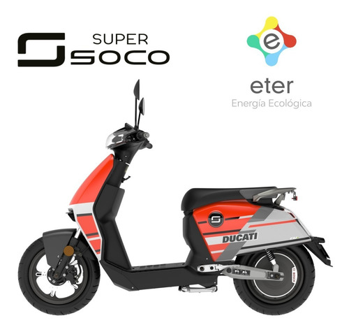 Imagen 3 de 8 de Moto Eléctrica Super Soco Ducati Tienda Oficial Pilar