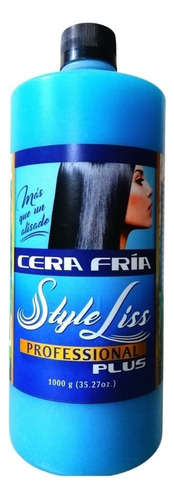 Cera Fria Style Liss Professional Crema Azul 1 Litro