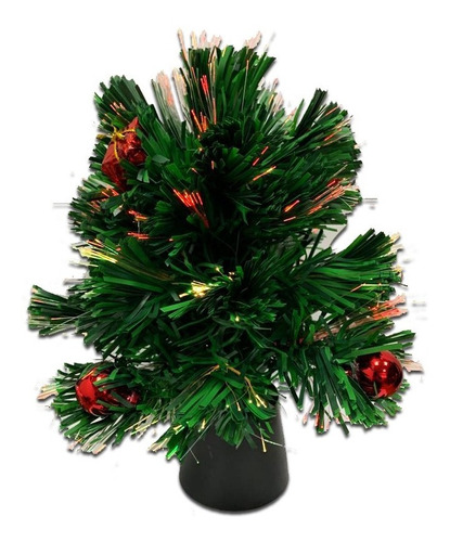 Árbol De Navidad Fibra Optica Flores Regalos 30cm Pettish 