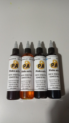 Tinta Para Papel Comestible Fototorta Kit 100 Ml Cada Color