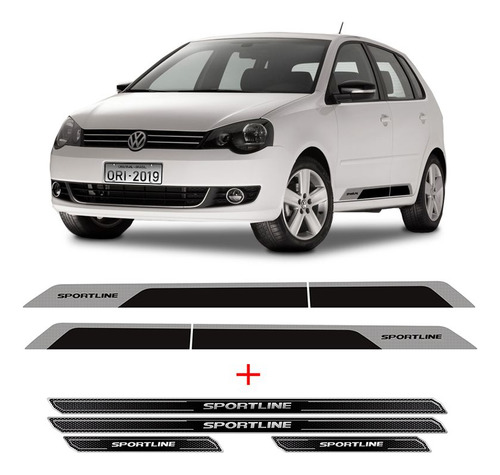 Kit Faixa Polo Sportline 2014 Preto + Soleira Protetora