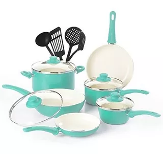 Batería De Cocina 14 Pzaz Cookware Company Greenlife