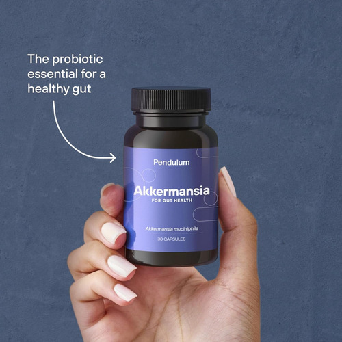 Elfleaf Pendulum Akkermansia Probiotic Con Fibra Prebiótica - Aumenta La Producción De Glp-1, De Liberación Retardada, Cepa Viva 100m Afu Para La Salud Intestinal De Hombres Y Mujeres 30 Cápsulas