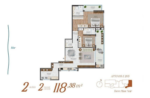Imagem 2 de 2 de Apartamento Em Florianópolis - Sc - Ap0093_ccon