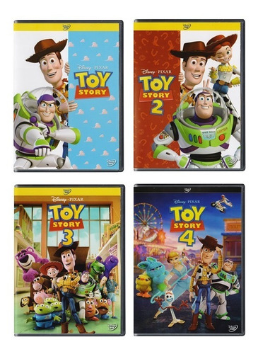 Toy Story 1 2 3 4 Disney Pixar Paquete Peliculas Dvd