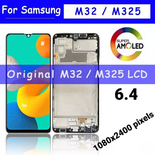 Frontal Display Tela M32 Original Samsung M325 Lcd Touch Kit