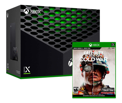 Nueva Consola Xbox Serie X Negro 1tb + Call Of Duty Cold War