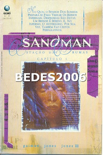 Sandman Nº 22 - Estação Das Brumas - Editora Globo - 1991