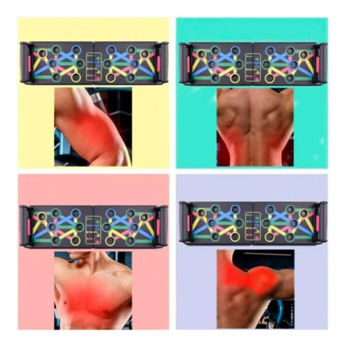 Plancha de apoyo para flexión de brazos, hombros, espalda, tríceps