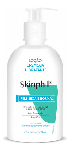 Loção Cremosa Hidratante Skinphil 380ml