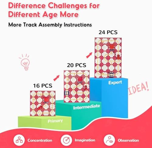 Sgile 24 Piezas Stem Road Builder Puzzles Para Niños A De 3