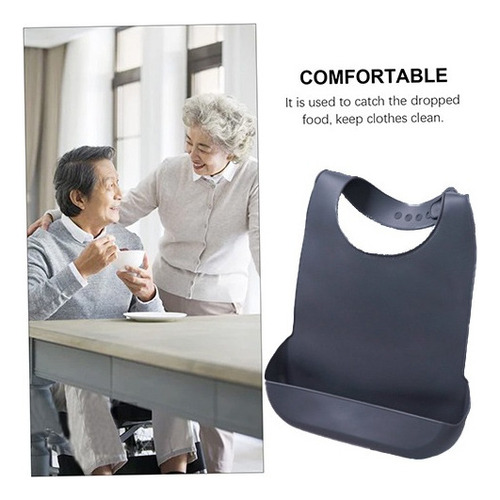 U Babero Impermeable De Silicona Antiaceite For Adultos